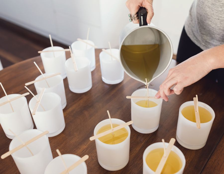 HOWTARK Kerzen gießen aus Wachsresten